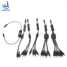 Power switch cable with on-off 5.5mm plug
